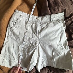 Talbots White Bermuda Shorts Lightweight Cotton